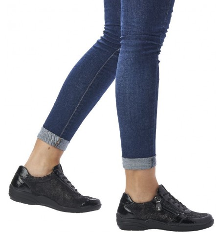 Rieker - Remonte R7637-03 - Black varnish - R7637$03.01R