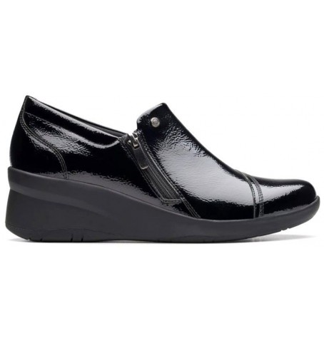 Clarks SUTTYN ZIP 26180144 - Vernis noir - SUTTYNZIP$01C