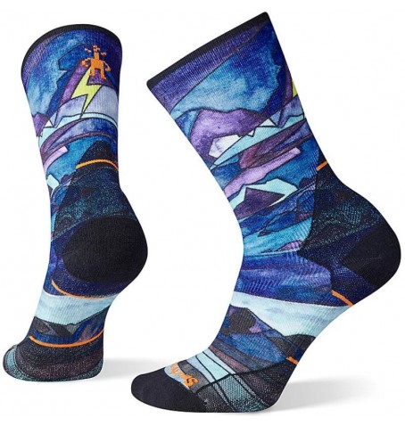 Smartwool WOMEN'S ATHLETE EDITION RUN CREW SOCKS - Bleu - SW001751$150