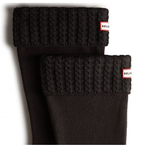 Hunter MINI CABLE SOCK TALL UAS3300RPY-BLK - Noir - UAS3300RPY$BLK