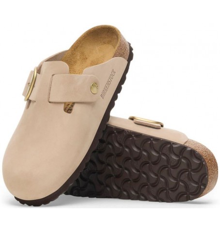 Birkenstock BOSTON BIG BUCKLE 1028052 - Beige - BOSTONBIG$13BIR