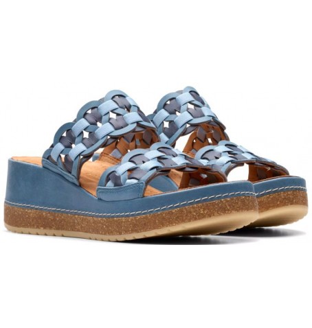 Clarks KASSANDA MULE 26181437 - Bleu - KASSANDAMULE$04