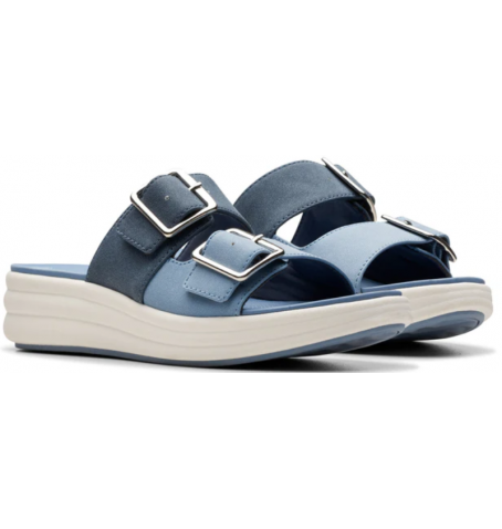 Clarks Women's shoes DRIFT BUCKLE 26177852 Blue Free Shipping