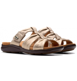 Clarks KITLY SLIDE 26181444 - Metallic Gold - KITLYSLIDE$17C