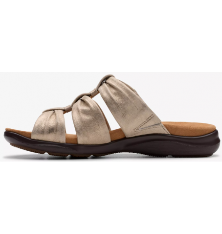 Clarks KITLY SLIDE 26181444 - Metallic Gold - KITLYSLIDE$17C