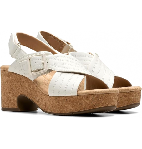 Clarks NERISA WEST 26181796 - Blanc - NERISAWEST$14C