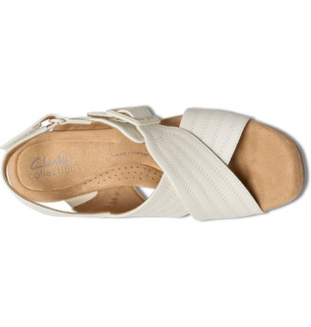 Clarks NERISA WEST 26181796 - Blanc - NERISAWEST$14C