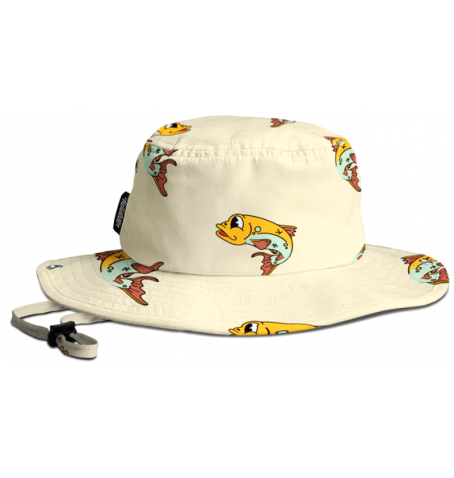 Headster Kids GONE FISHING BOONIE HAT - Beige - HTBTSP2536$745