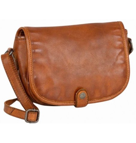 The trend 22505 VERA ITALIAN LEATHER BAG - Tan - 22505$122
