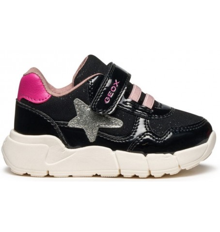 Geox FLEXYPER MINI B566NB - Vernis noir - B566NB$0922.B01