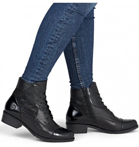 Rieker - Remonte D6882-00 - Black varnish - D6882$00.01R