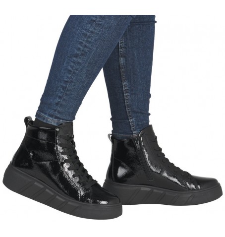 Rieker W2661-01 - Black varnish - W2661$01.01R