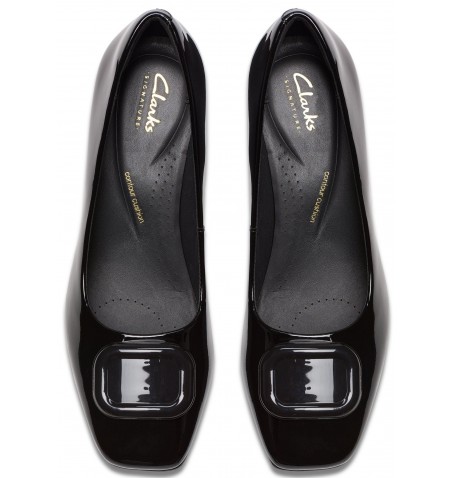 Clarks FERNIE TRIM 26183037 - Vernis noir - FERNIETRIM$01C