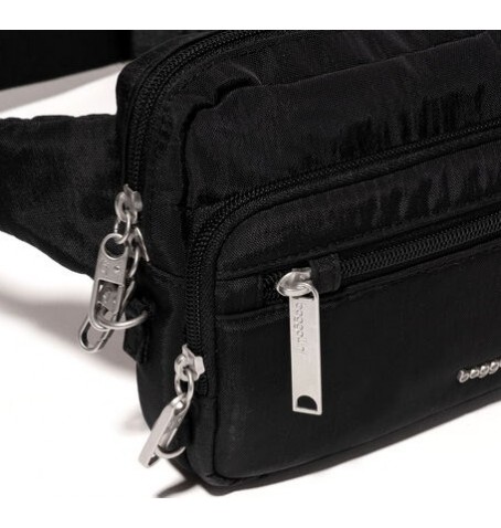 Baggallini ABB880 SECURTEX ANTI-THEFT BELT BAG - Black - ABB880$B0001