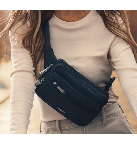 Baggallini ABB880 SECURTEX ANTI-THEFT BELT BAG - Noir - ABB880$B0001