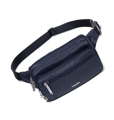 Baggallini ABB880 SECURTEX ANTI-THEFT BELT BAG - Marine - ABB880$B0576