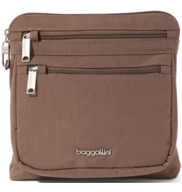 Baggallini ACB921 SECURTEX ANTI-THEFT CROSSBODY - Taupe - ACB921$B0220