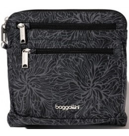 Baggallini ACB921 SECURTEX ANTI-THEFT CROSSBODY - Argent gris - ACB921$B0942