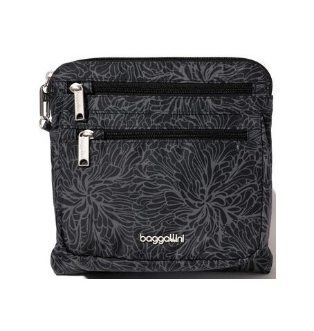 Baggallini ACB921 SECURTEX ANTI-THEFT CROSSBODY - Silver Grey - ACB921$B0942