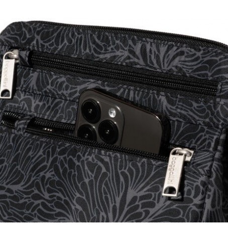 Baggallini ACB921 SECURTEX ANTI-THEFT CROSSBODY - Silver Grey - ACB921$B0942