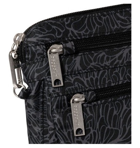 Baggallini ACB921 SECURTEX ANTI-THEFT CROSSBODY - Argent gris - ACB921$B0942