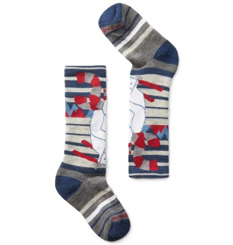 Smartwool KIDS' FULL CUSHION OVER CALF - Bleu - SW001818$B25