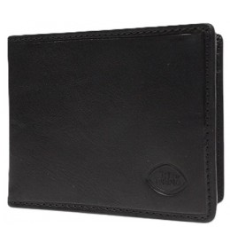 The trend 917012 ITALIAN LEATHER MEN WALLET - Black - 917012$80