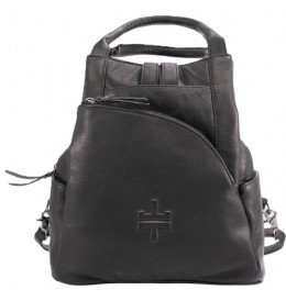 The trend 4350327 LOGLIO SAC À DOS CUIR - Noir - 4350327$80