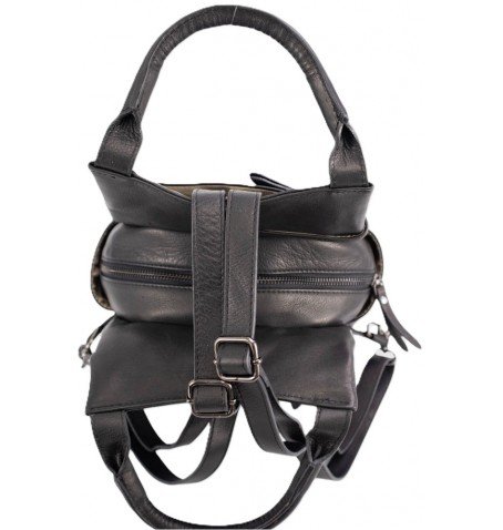 The trend 4350327 LOGLIO LEATHER BACKPACK - Black - 4350327$80