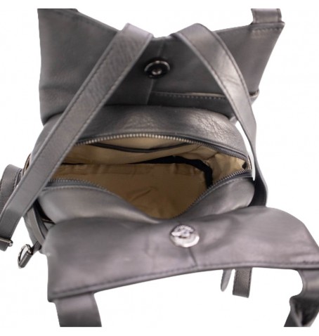 The trend 4350327 LOGLIO LEATHER BACKPACK - Black - 4350327$80