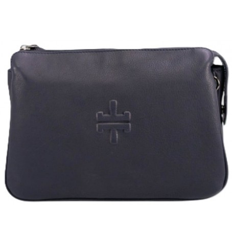 The trend 4354683 MARRUCA LEATHER BAG - Marine - 4354683$62