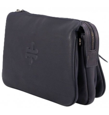 The trend 4354683 MARRUCA LEATHER BAG - Marine - 4354683$62