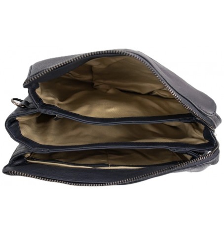 The trend 4354683 MARRUCA LEATHER BAG - Marine - 4354683$62