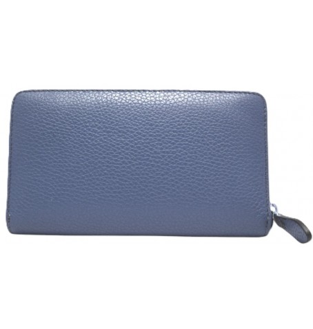 The trend 2468176 PORTEFEUILLE CUIR ITALIEN - Bleu - 2468176$100