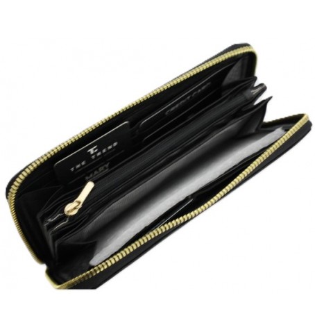 The trend 3748106 ITALIAN LEATHER WALLET - Black - 3748106$80