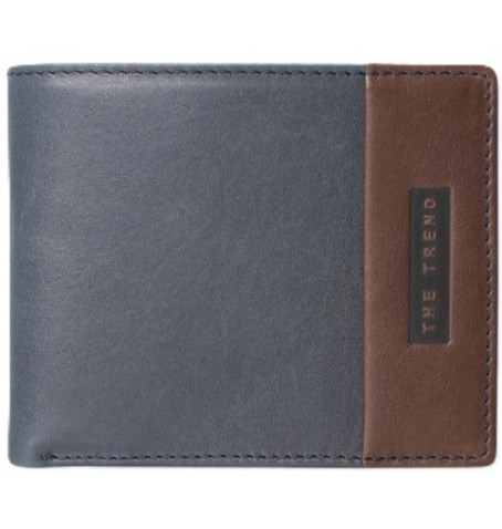 The trend 6057140 ITALIAN LEATHER WALLET - Blue - 6057140$66