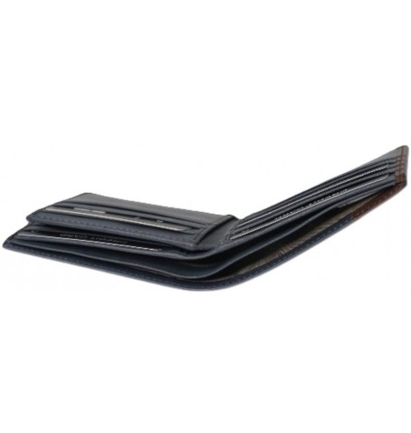 The trend 6057140 ITALIAN LEATHER WALLET - Blue - 6057140$66