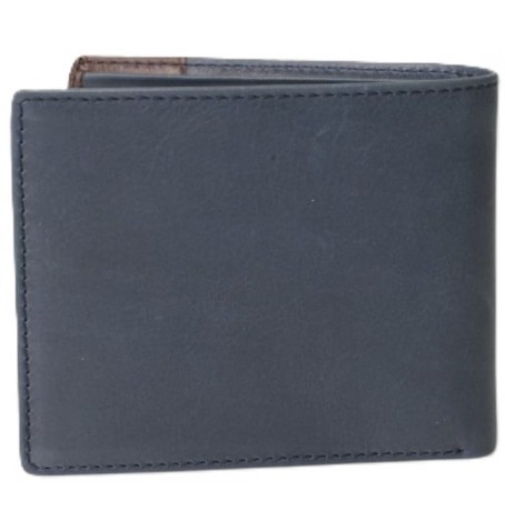 The trend 6057140 PORTEFEUILLE CUIR ITALIEN - Bleu - 6057140$66