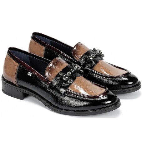 Dorking - Fluchos HARVARD D9118 - Vernis noir - D9118$NANNA.01D