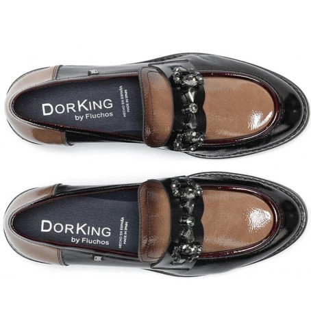 Dorking - Fluchos HARVARD D9118 - Vernis noir - D9118$NANNA.01D