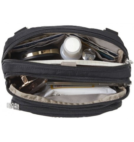 Baggallini TRZ419 TRIPLE ZIP BAG - Black - TRZ419U$01