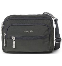Baggallini TRZ419 TRIPLE ZIP BAG - Silver Grey - TRZ419U$18