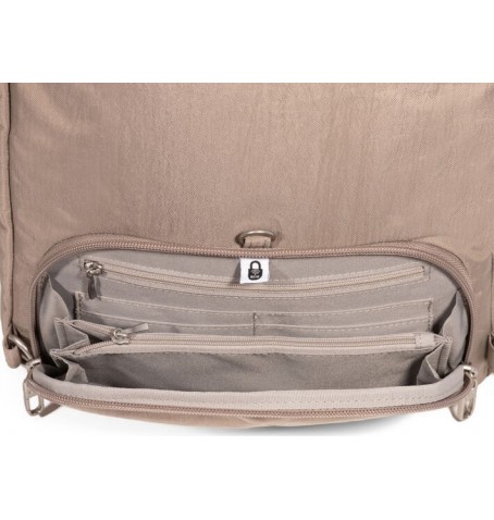 Baggallini CDP964 COASTAL FLIP LOCK DAY PACK - Argent gris - CDP964$18