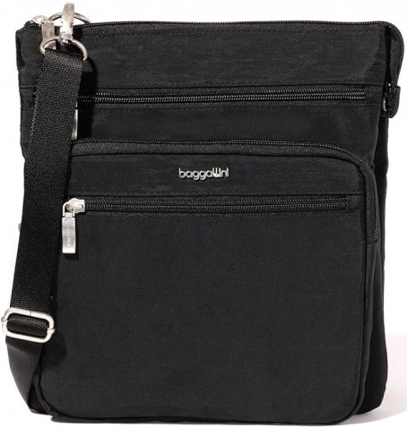 Baggallini GOM920 OUT AND ABOUT CROSSBODY - Black - GOM920$01