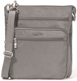 Baggallini GOM920 OUT AND ABOUT CROSSBODY - Silver Grey - GOM920$18