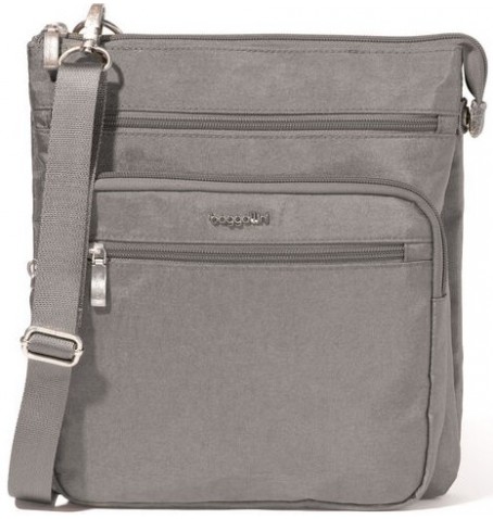 Baggallini GOM920 OUT AND ABOUT CROSSBODY - Silver Grey - GOM920$18