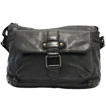 The trend 22399 SAC RABAT AVANT CUIR ITALIEN - Noir - 22399$80