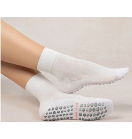 Bleu Forêt SOCQUETTES ANTI-DERAPANTES - Blanc - 6521$DD7