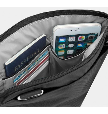 Travelon 43116 CLASSIC ANTI-THEFT SLIM DBL ZIP CB - Black - 43116$500